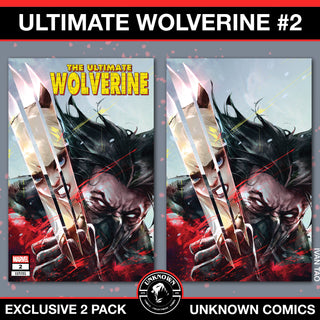 Ultimate Wolverine #2 Unknown Comics Exclusive Ivan Tao Variant - 2 Pack!