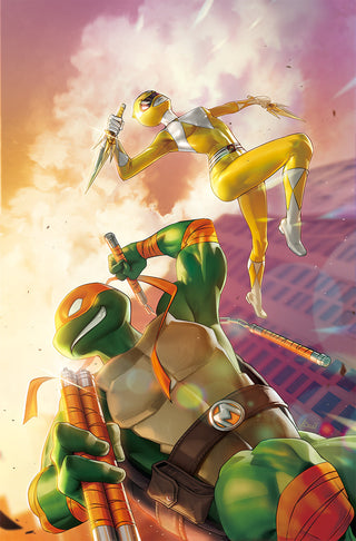 MIGHTY MORPHIN POWER RANGERS / TEENAGE MUTANT NINJA TURTLES II #5 R1C0 UNKNOWN COMICS EXCLUSIVE VIRGIN VARIANT