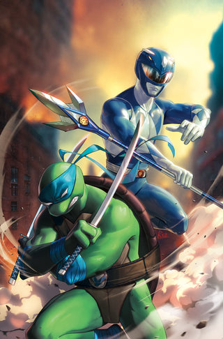 MIGHTY MORPHIN POWER RANGERS / TEENAGE MUTANT NINJA TURTLES II #3 R1C0 UNKNOWN COMICS EXCLUSIVE VIRGIN VARIANT