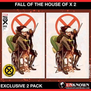 Fall Of The House Of X #2 Unknown Comics Ben Harvey Exclusive Variant - 2 Pack!