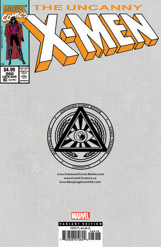 UNCANNY X-MEN #266 FACSIMILE EDITION UNKNOWN COMICS TYLER KIRKHAM EXCLUSIVE VIRGIN VARIANT - SIGNED BY TYLER KIRKHAM!