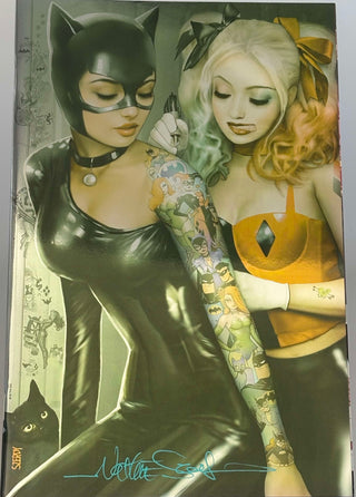 Harley Quinn #31 - 616 Comics Nathan Szerdy Exclusive Catwoman Tattoo Virgin Foil Variant - Signed By Nathan Szerdy!