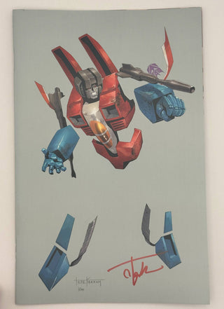 Transformers #18 Unknown Comics Tyler Kirkham Exclusive Negative Space Virgin Variant - Signed By Tyler Kirkham!