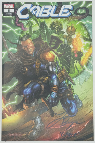 Cable #5 - X Of Swords - Unknown Comics Tyler Kirkham Exclusive Variant - Signed by Lawrence Bayne!