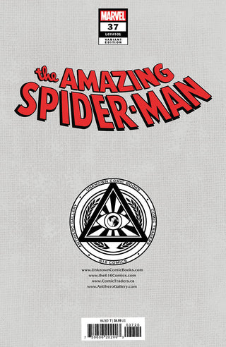 Amazing Spider-Man #37 - Gang War - Unknown Comics Nathan Szerdy Exclusive Foil Virgin Variant - Signed By Nathan Szerdy!