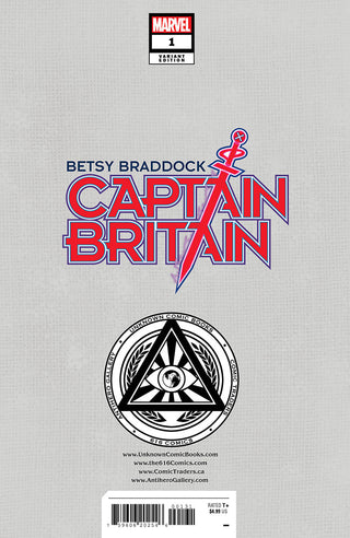 Betsy Braddock: Captain Britain #1 Unknown Comics Miguel Mercado Exclusive Virgin Vogue Variant