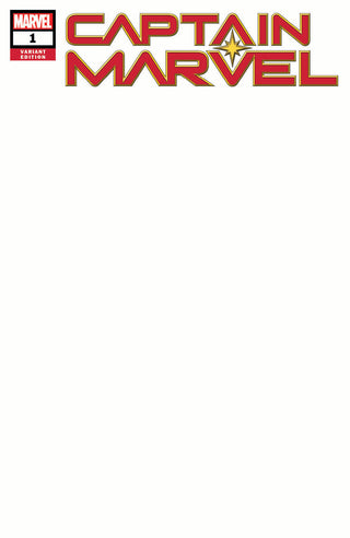 Captain Marvel #1 Unknown Comic Books Exclusive Blank Variant!