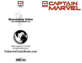 Captain Marvel #1 Unknown Comic Books Exclusive Blank Variant!