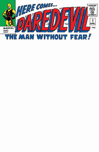 DAREDEVIL #1 FACSIMILE EDITION UNKNOWN COMICS EXCLUSIVE BLANK VARIANT!