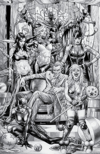 Detective Comics #1027 Joker War Unknown Comics Jay Anacleto Exclusive B&W Virgin Variant