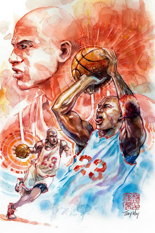 Fame Michael Jordan Unknown Comics Tony Moy Exclusive Virgin Metal Variant - Only 23 Made!
