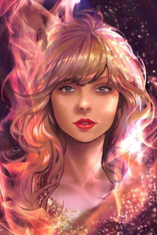 Female Force Taylor Swift #2 The Sequel Unknown Comics Miki Okazaki Exclusive Metal Virgin Variant!