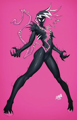 KING IN BLACK GWENOM VS CARNAGE #1 (OF 3) UNKNOWN COMICS DAVID NAKAYAMA EXCLUSIVE VIRGIN COLOR BLEED VARIANT