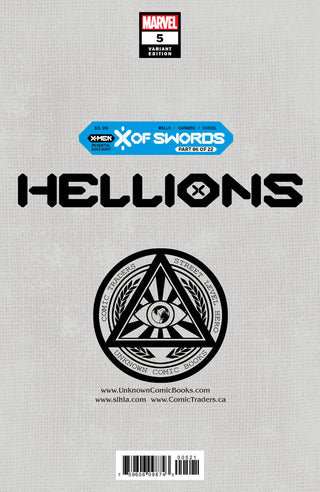 Hellions #5 - X Of Swords - Unknown Comics Jay Anacleto Exclusive Virgin Variant - Signed by Chris Britton!
