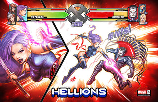 HELLIONS #6 - X OF SWORDS - UNKNOWN COMICS DAVID NAKAYAMA EXCLUSIVE VAR XOS - SIGNED BY DAVID NAKAYAMA!