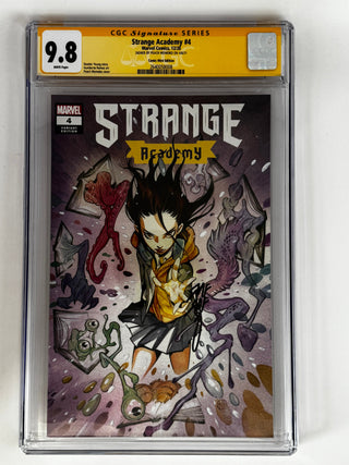 Strange Academy #4 Peach Momoko Variant - CGC 9.8 SS Yellow Label - Signed By Peach Momoko!