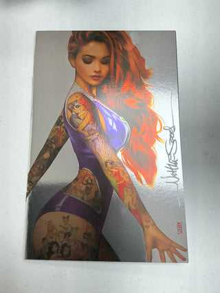 Titans #1 Nathan Szerdy Tattoo Virgin Foil Variant - Signed By Nathan Szerdy!