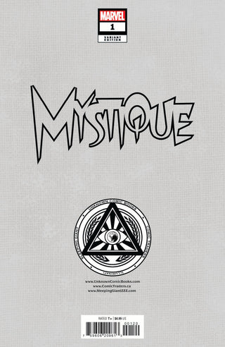 MYSTIQUE #1 UNKNOWN COMICS KAARE ANDREWS CONNECTING COVER EXCLUSIVE VARIANT - 2 PACK!