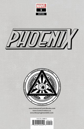 Phoenix #1 Unknown Comics Nathan Szerdy Exclusive Marvel Girl SDCC 2024 Virgin Foil Variant - Signed By Nathan Szerdy!