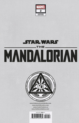 STAR WARS: THE MANDALORIAN SEASON 2 #2 UNKNOWN COMICS TYLER KIRKHAM EXCLUSIVE VIRGIN VARIANT - SIGNED BY TYLER KIRKHAM!