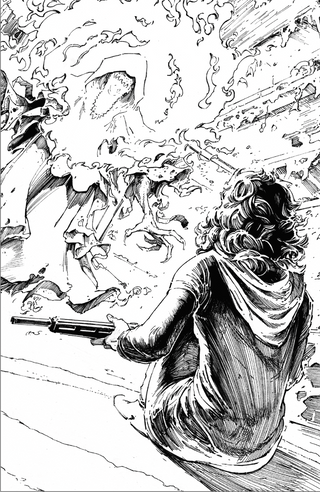 White Sky #1 2nd Printing Exclusive B&W Virgin Variant!