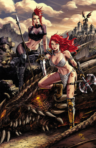 Red Sonja Age Of Chaos #3 Unknown Comics Creees Exclusive Virgin Variant