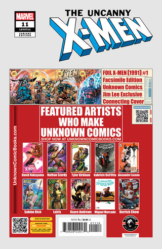 Uncanny X-Men #11 Unknown Comics Alexander Lozano Exclusive Variant - 2 Pack!