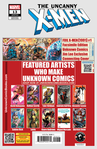 Uncanny X-men #13 Unknown Comics Alexander Lozano Exclusive Variant - 2 Pack!