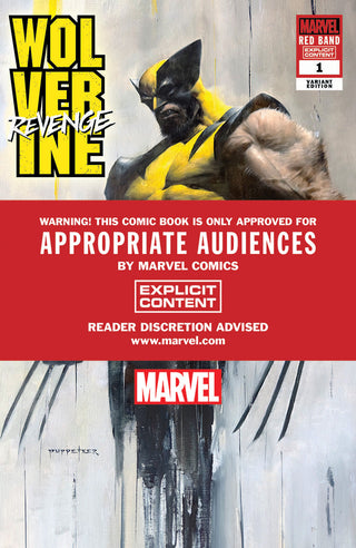 Wolverine: Revenge - Red Band #1 Unknown Comics Puppetter Lee Exclusive Variant [Polybagged] Explicit Content 2 Pack!