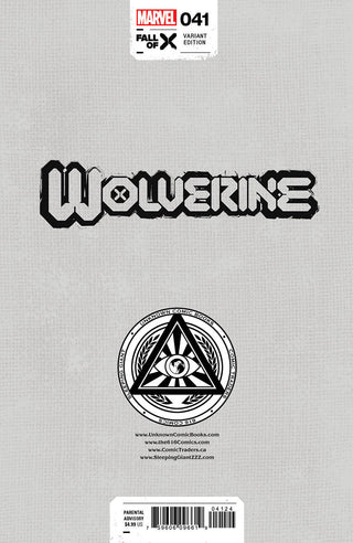 WOLVERINE #41 Unknown Comics Tyler Kirkham Exclusive Variant - Signed By Tyler Kirkham!