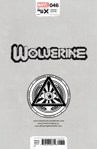 Wolverine 46 Unknown Comics Mico Suayan Exclusive Variant - 2 Pack!