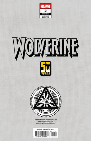 WOLVERINE #2  Unknown Comics Tyler Kirkham Connecting Cover Exclusive Virgin Variant - Signed By Tyler Kirkham!