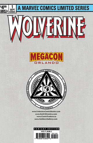 Wolverine By Claremont & Miller #1 Facsimile Edition - New Printing - Unknown Comics Kaare Andrews Exclusive MegaCon Variant - Signed By Kaare Andrews!