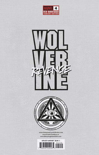 Wolverine: Revenge - Red Band #4 Unknown Comics MICO SUAYAN Connecting Cover Exclusive Variant Polybagged Explicit Content