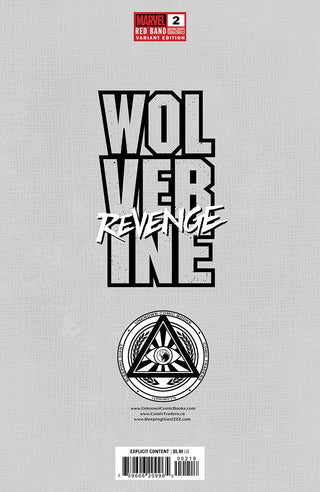 Wolverine Revenge #2 Red Band Unknown Comics Tyler Kirkham Exclusive Virgin Variant - Polybagged - Explicit Content!