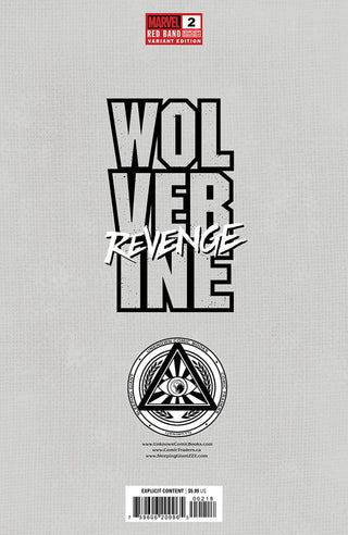 Wolverine: Revenge - Red Band #2 Unknown Comics Tyler Kirkham Exclusive Variant - Explicit Content Polybagged - Signed by Jonathan Hickman!