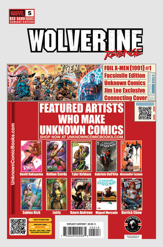 Wolverine Revenge #5 Red Band Unknown Comics Tyler Kirkham Exclusive Variant - Polybagged Explicit Content - Signed By Tyler Kirkham!