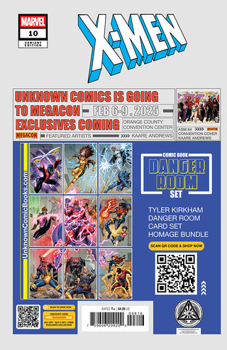 X-Men #10 Kaare Andrews Exclusive MegaCon 2025 Virgin Foil Variant!