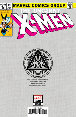 X-Men #129 Facsimile Edition Unknown Comics Nathan Szerdy Exclusive Virgin Variant - Signed By Nathan Szerdy!