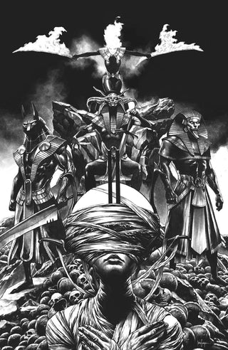X Of Swords Stasis #1 Unknown Comics Mico Suayan Exclusive B&W Virgin Variant!