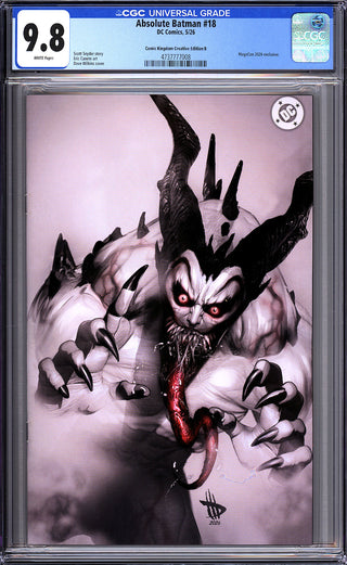 Absolute Batman #18 - Comic Kingdom Dave Wilkins MegaCon Virgin Exclusive - CGC 9.8!