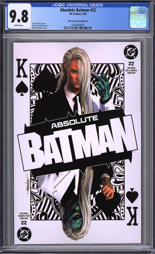 Absolute Batman #22 - 616 Comics Mike Mayhew Trade Dress Variant - CGC 9.8!