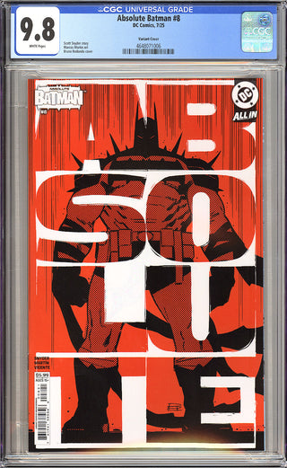 Absolute Batman #8 - Cover B - Bruno Redondo Variant - CGC 9.8!