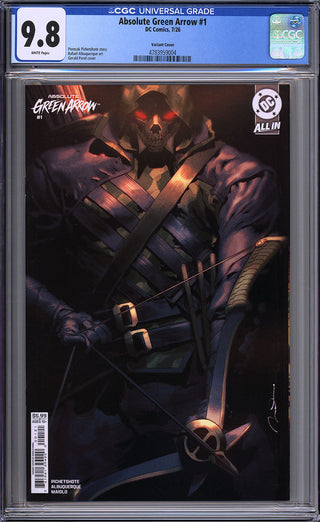 Absolute Green Arrow #1 - Cover B - Gerald Parel Variant - CGC 9.8!