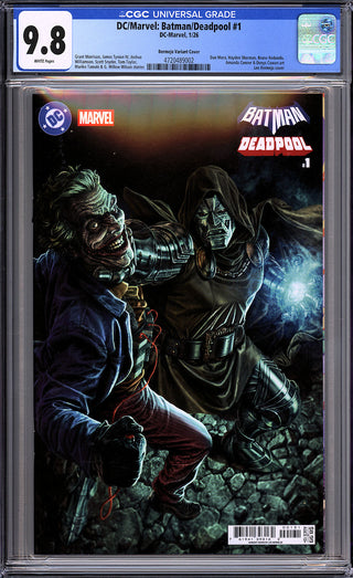Batman / Deadpool #1 - Cover C - Lee Bermejo - Joker & Dr. Doom - CGC 9.8!