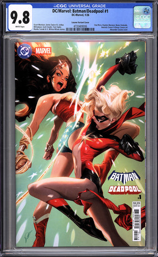 Batman / Deadpool #1 - Cover L - Alexander Lozano - Wonder Woman & Ms. Marvel - CGC 9.8!
