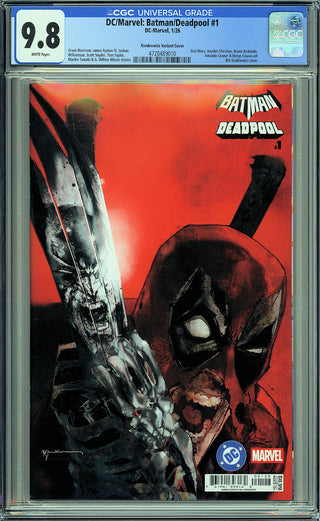 Batman / Deadpool #1 - Cover Q - Bill Sienkiewicz - Batman & Deadpool - Incredible Hulk #340 Homage - CGC 9.8!