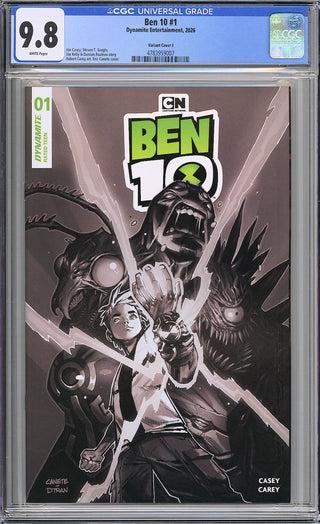 Ben 10 #1 - Cover J - 1:10 Incentive Eric Canete Variant - CGC 9.8!