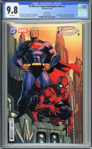 DC/Marvel Superman Spider-Man #1 - Cover B - Jim Lee Variant - CGC 9.8!