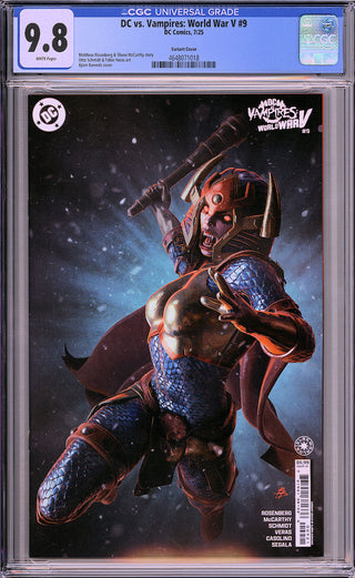 DC vs. Vampires World War V #9 - Cover C - Björn Barends Variant - CGC 9.8!